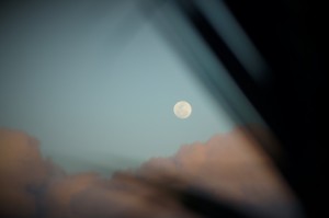 Cancun Moon just prior to Sunset