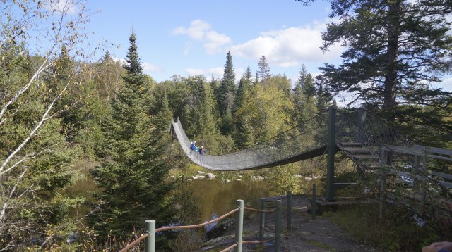 Pinawa's Swinging Bridge